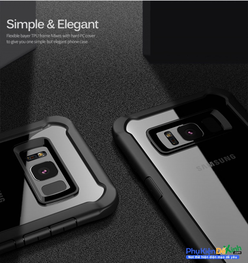 Ốp Lưng Samsung Galaxy S8 Chống Sốc Lưng Trong Hiệu Ipaky được thiết kế rất đẹp sang trọng, tạo nên khác biệt lớn cho người sử dụng, viền máy ôm khít vào thân máy giúp cố định chắc chắn phần thân